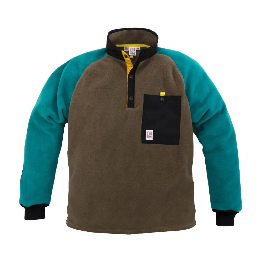 Topo Designs Snap Collar Fleece Jacket - Sz XS